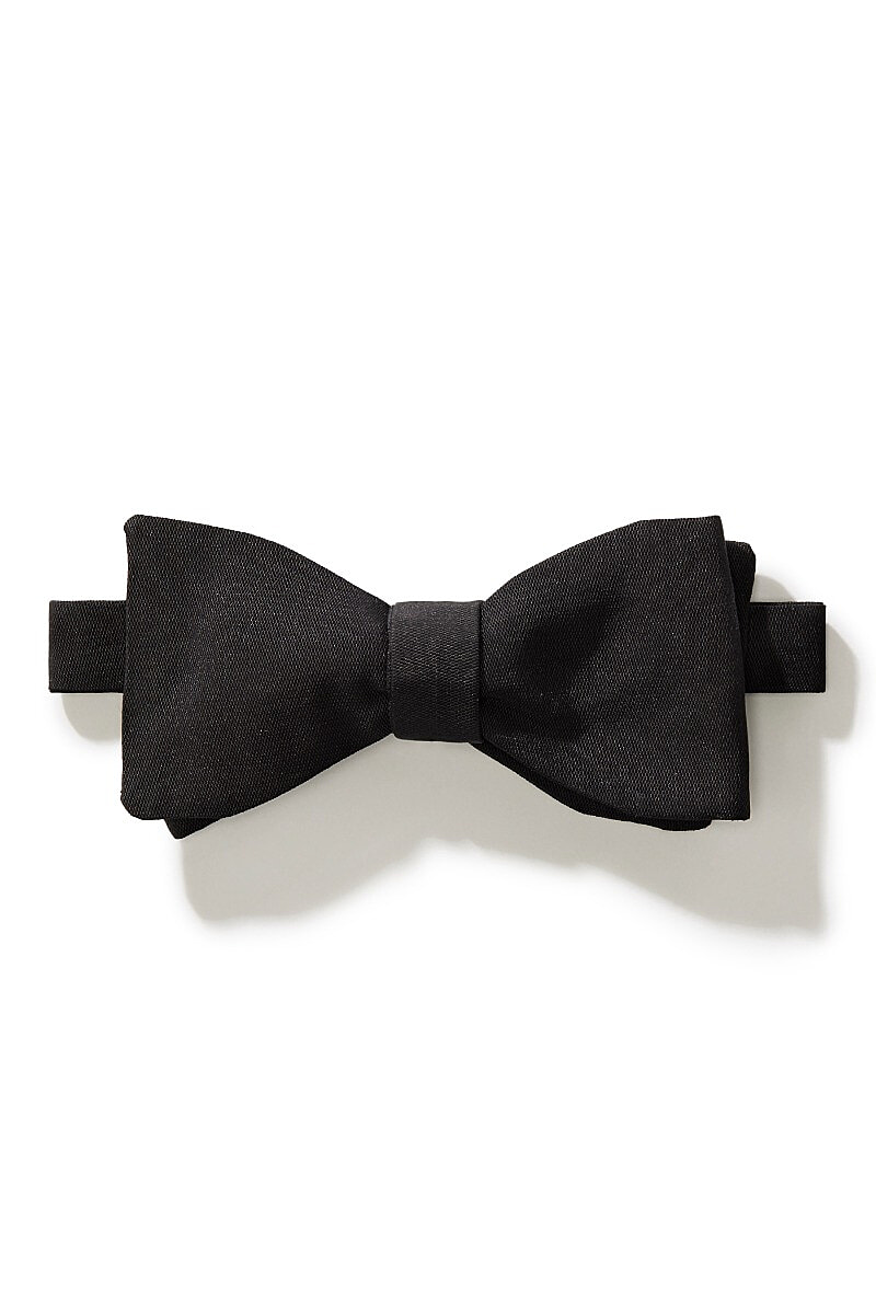 Silk Barathea Classic Sized Self-Tie Bow Tie | New & Lingwood