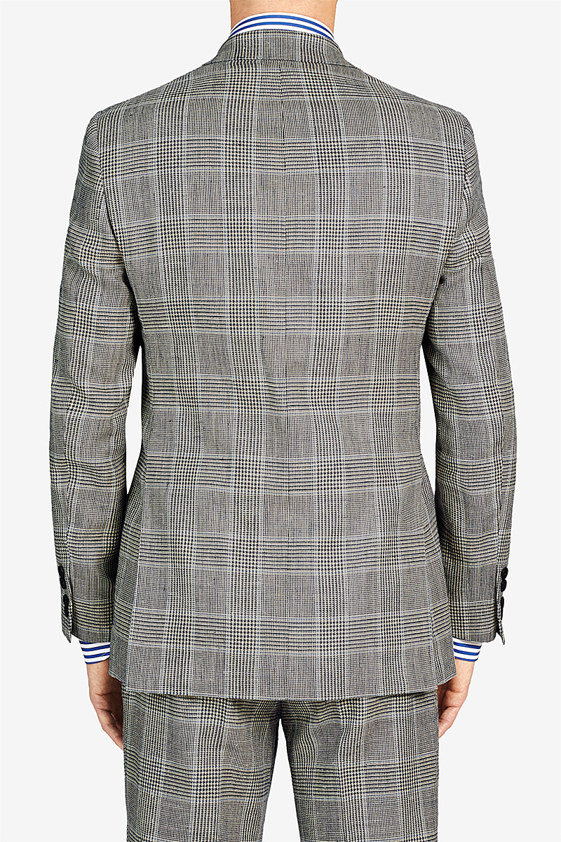 Prince of Wales Check Single-Breasted Jacket | New & Lingwood