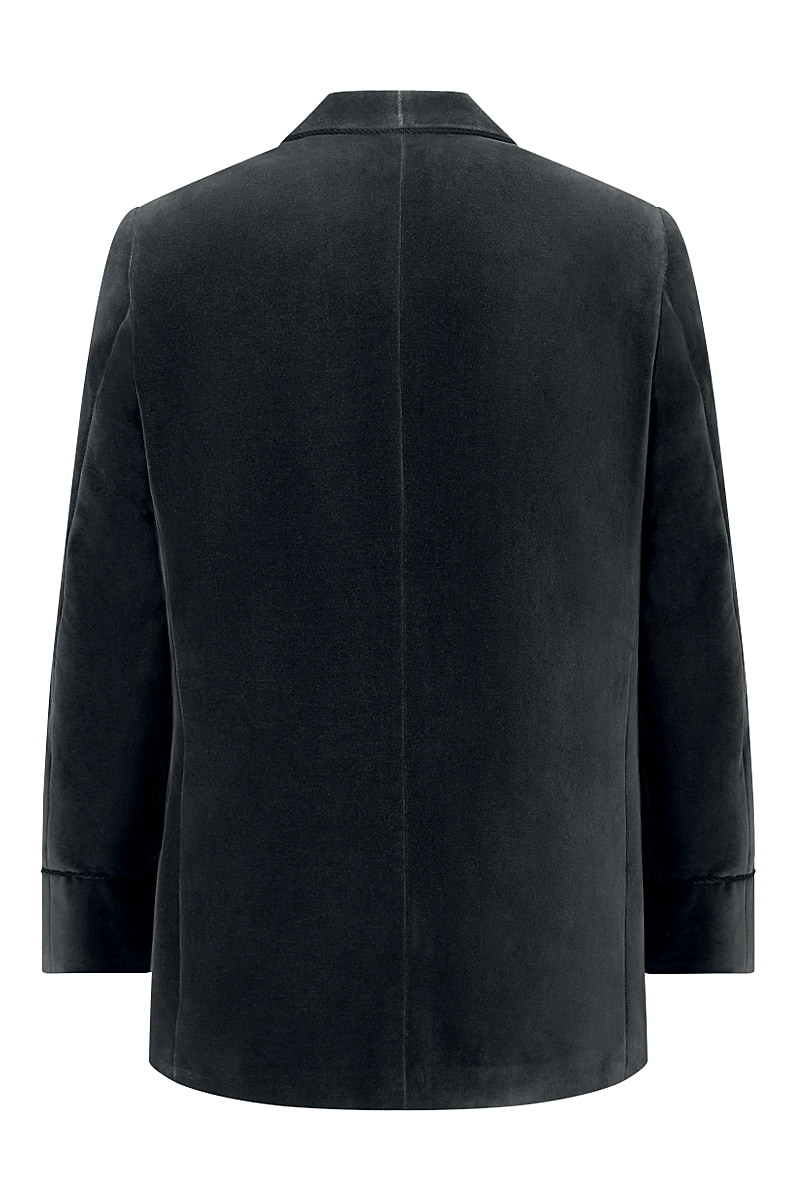 Velvet Cotton Smoking Jacket | New & Lingwood