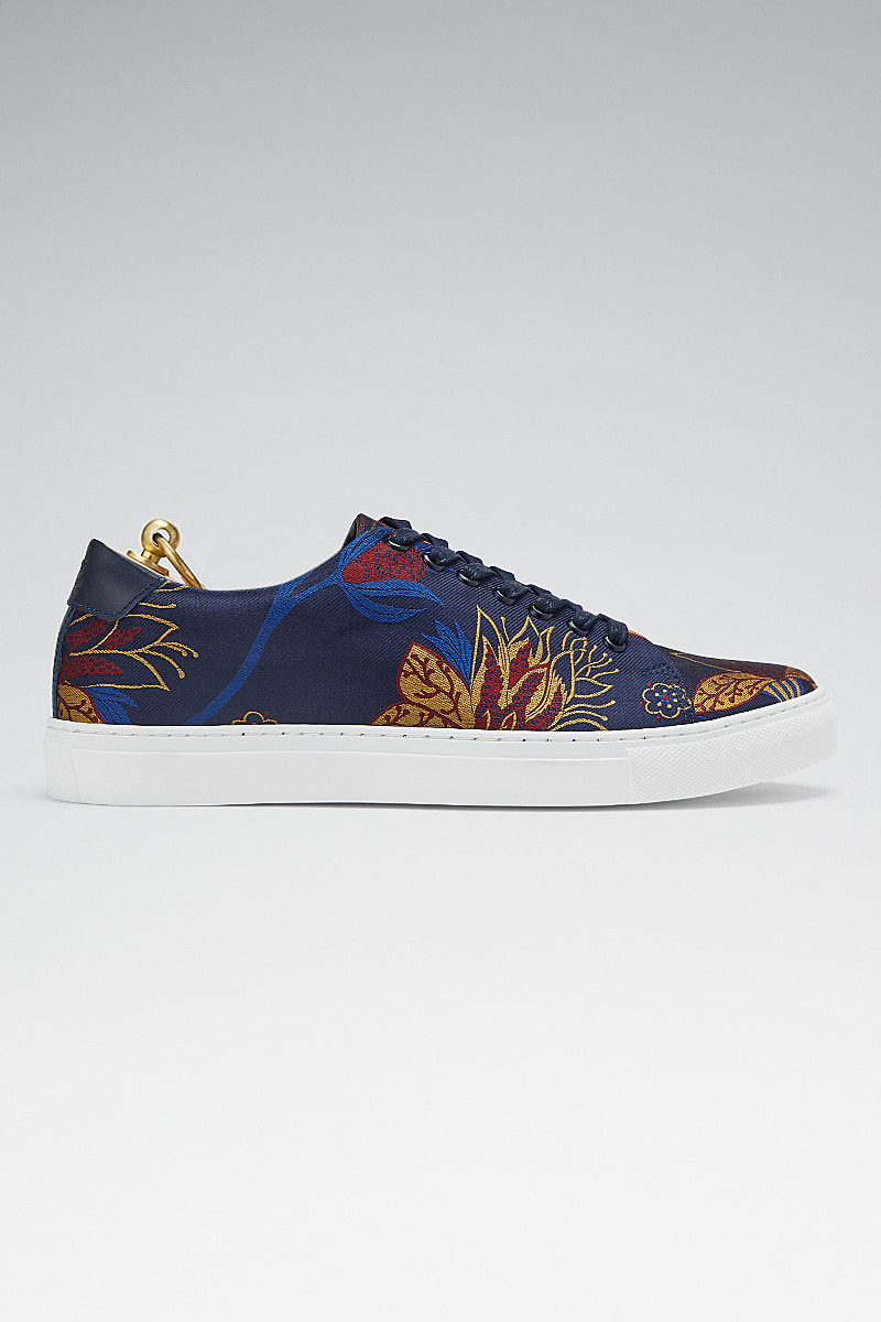 Floral Silk Sneakers | New & Lingwood