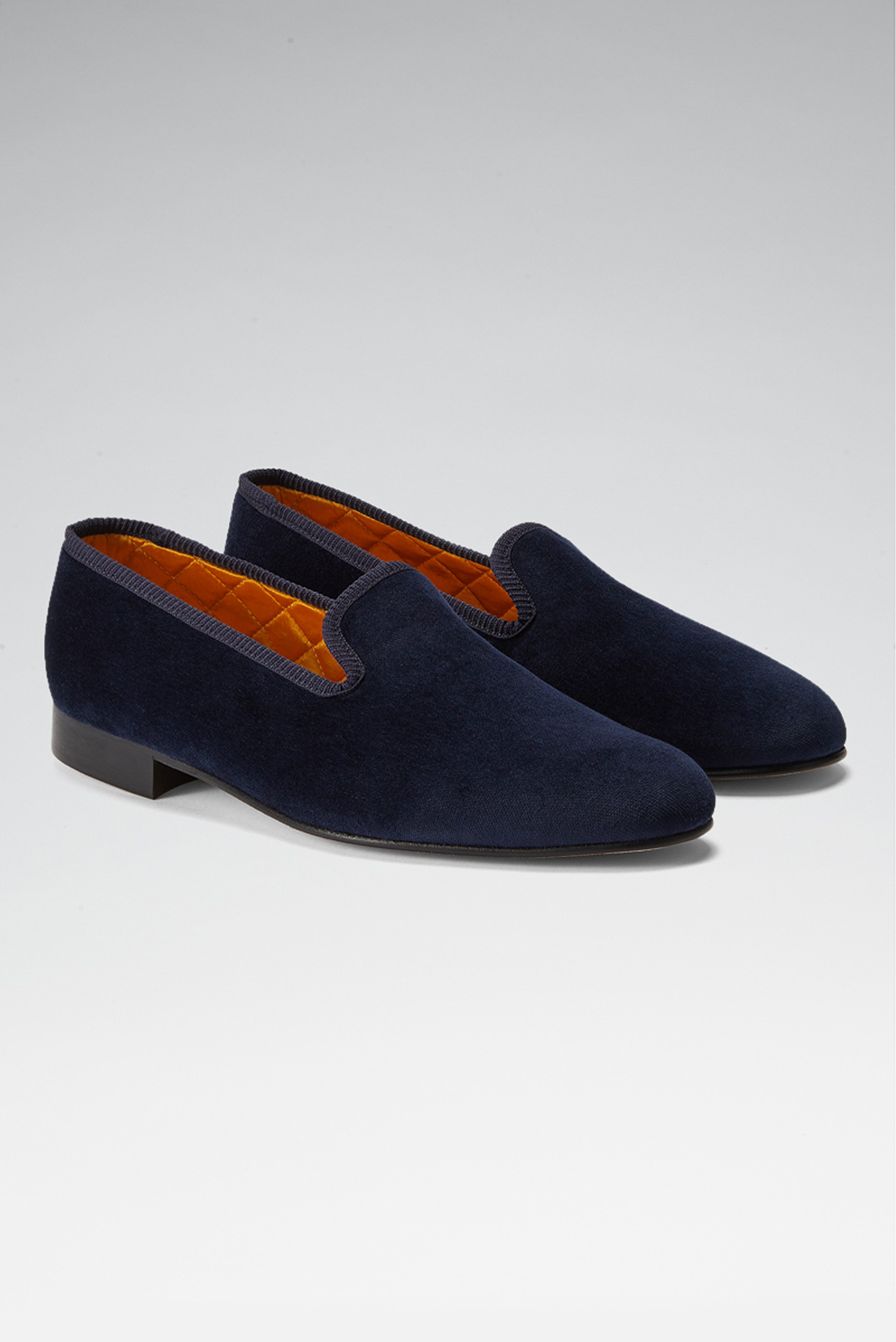 Mens Blue Velvet Slipper II  Del Toro Shoes