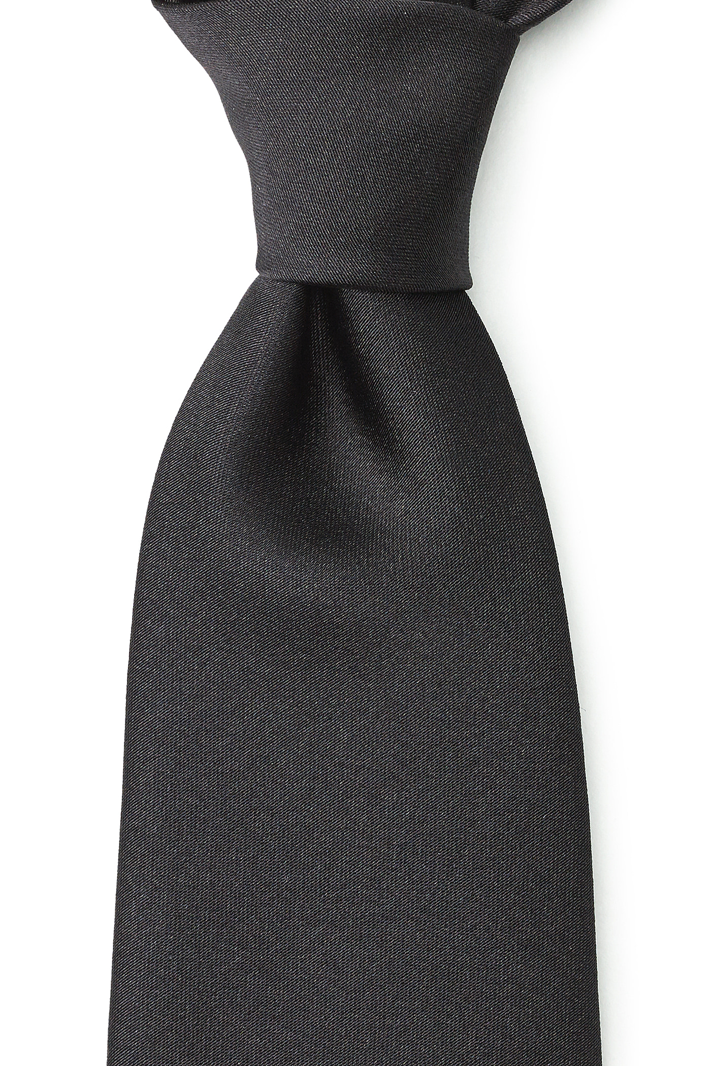 Black Classic Satin Tie New And Lingwood