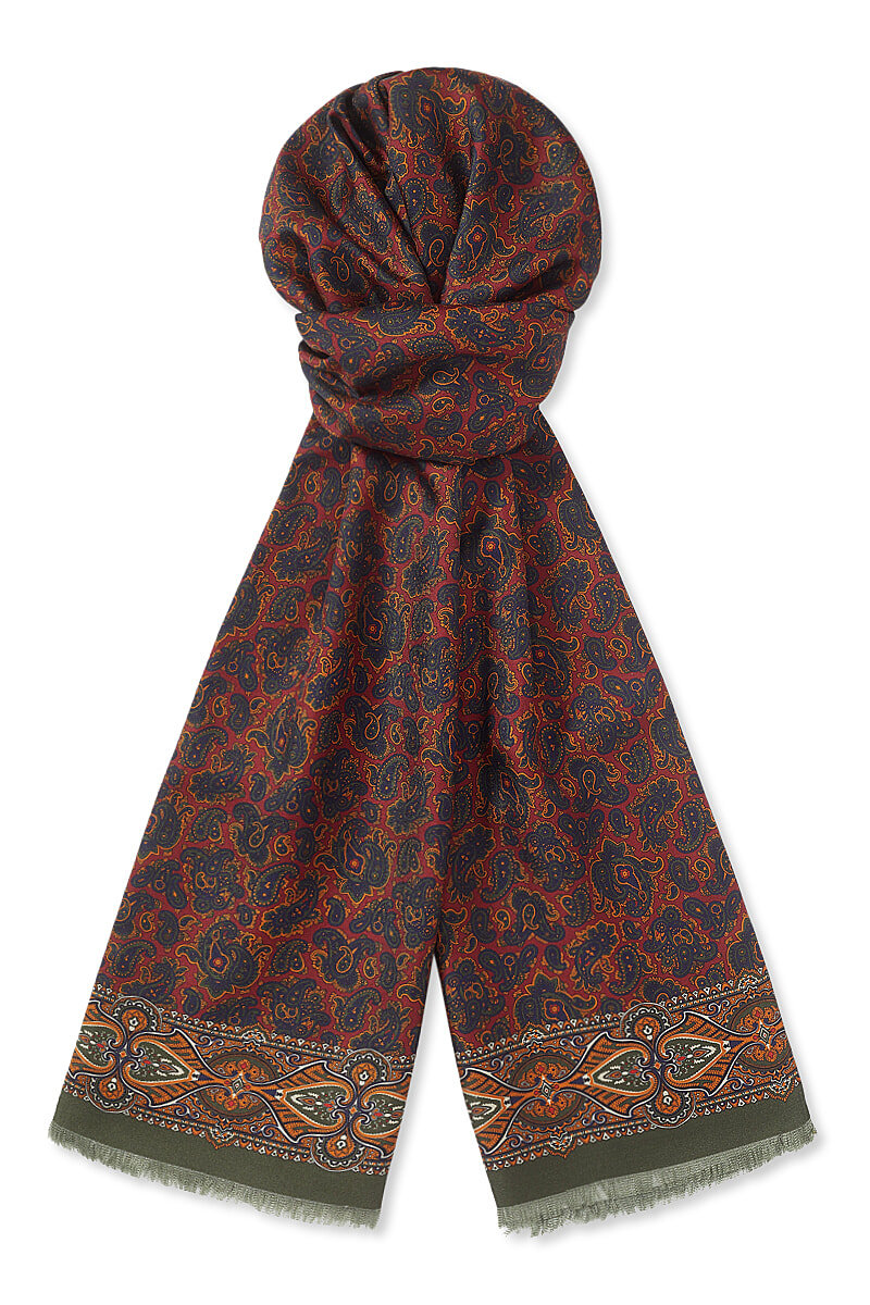 Silk clearance paisley scarf