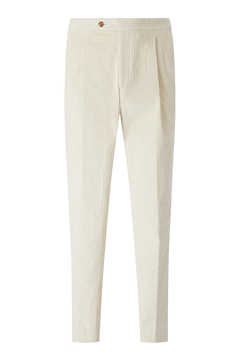 Corduroy Trousers in the color beige for Women on sale  FASHIOLAin