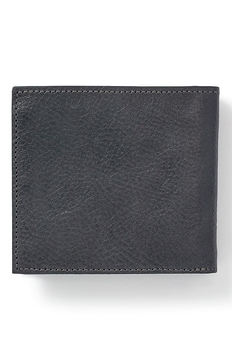 Dark Grey Leather Bifold Wallet | New & Lingwood