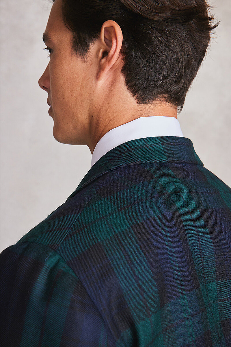 Black watch clearance tartan jacket mens