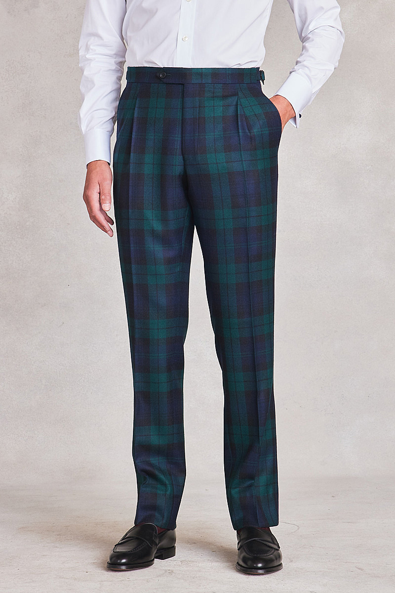 Crest Black Watch Tartan Relaxed Trousers  MULTI  Tommy Hilfiger