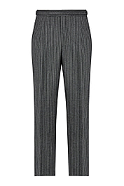 Black/Grey Morning Stripe Trousers | New & Lingwood