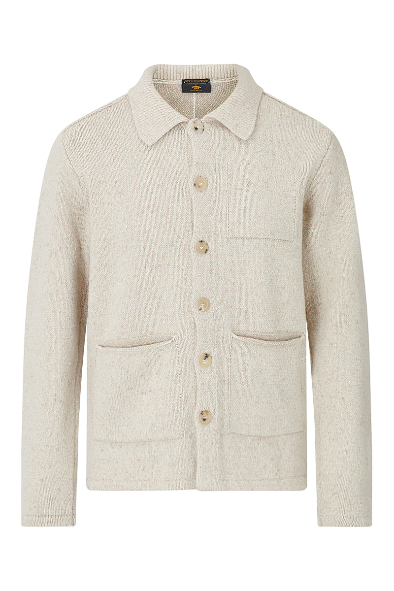 Oatmeal Wool/Cashmere Carpenters Jacket | New & Lingwood