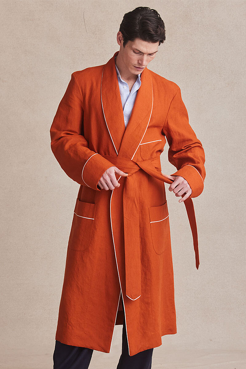 Mens thick hot sale dressing gown