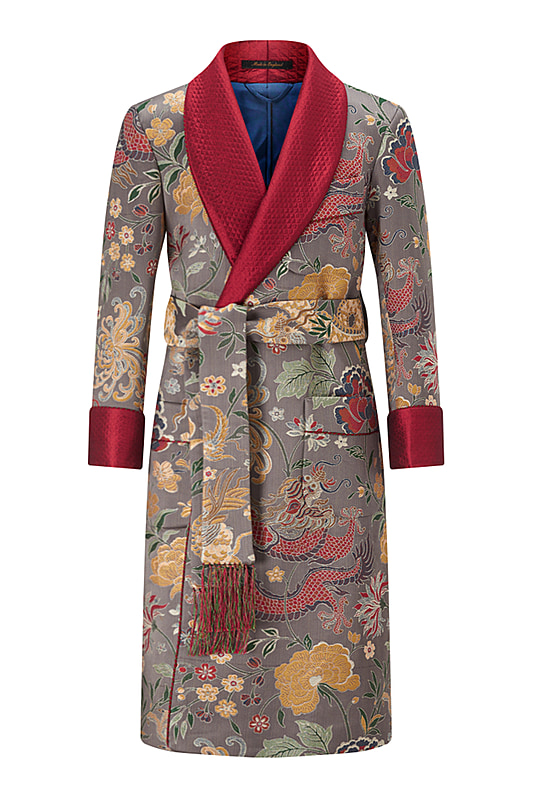 Luxury Silk Dressing Gowns For Men | Lined Gowns | New & Lingwood