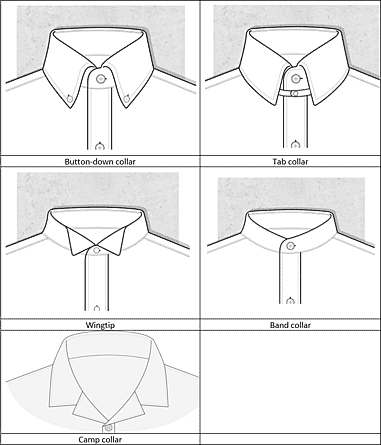 Long Collar Dress Shirts